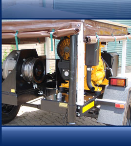 Cable pulling winches